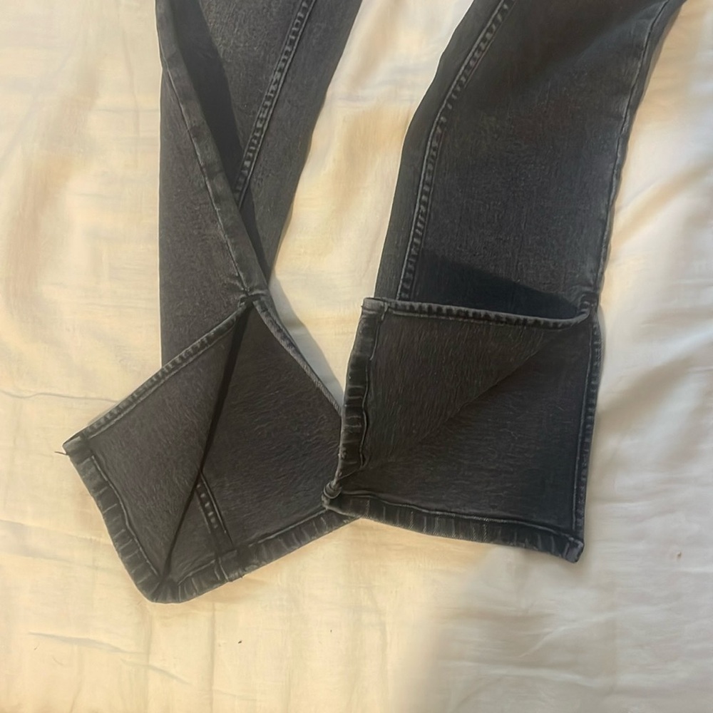 Skinny Zara ash washed black jean.